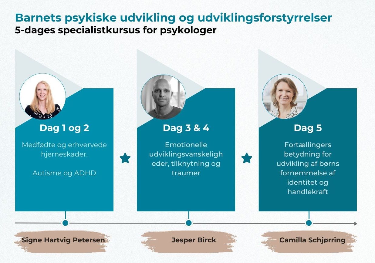 Barnets psykiske udvikling og udviklingsforstyrrelser - specialistkursus for psykologer